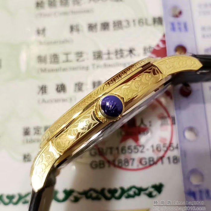 ROLEX勞力士 2019新款 切利尼雕花新款 18k電鍍黃金耐磨表殼 高端男士腕表  wssb4038